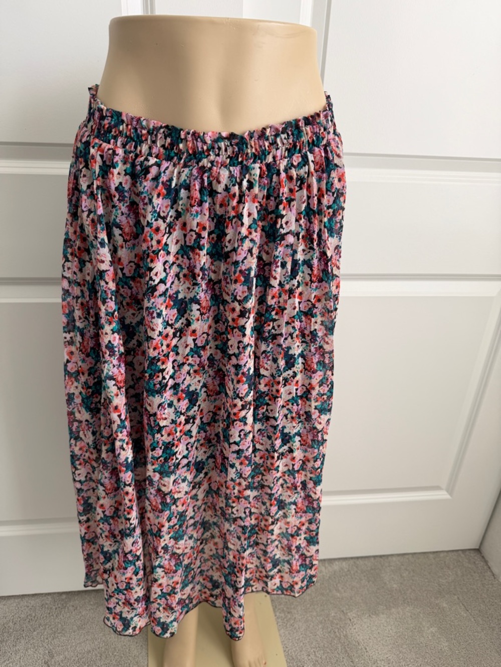 Disney Cinderella Floral Maxi Skirt – Magical & Feminine L